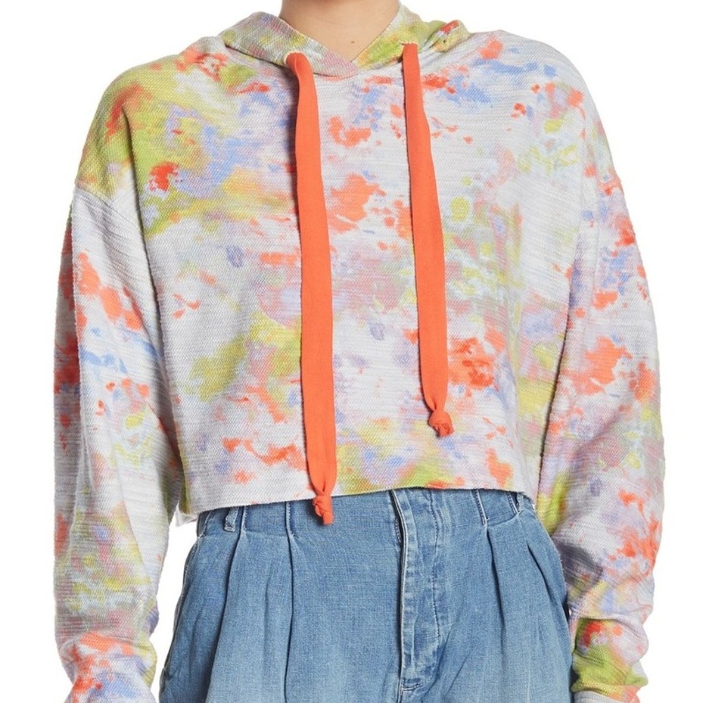 Free People Thinkin' About You Crop Hoodie